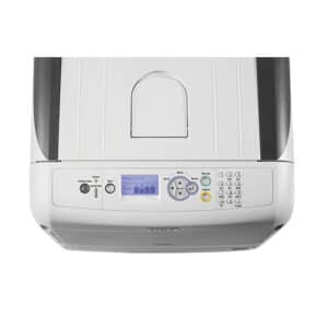 Imprimante OKI 8432WT avec encre blanche pour les applications de transfert textile, objet publicitaires etc... vue de haut